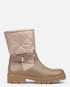 Flat Ankle Boot BERNA-003 Beige