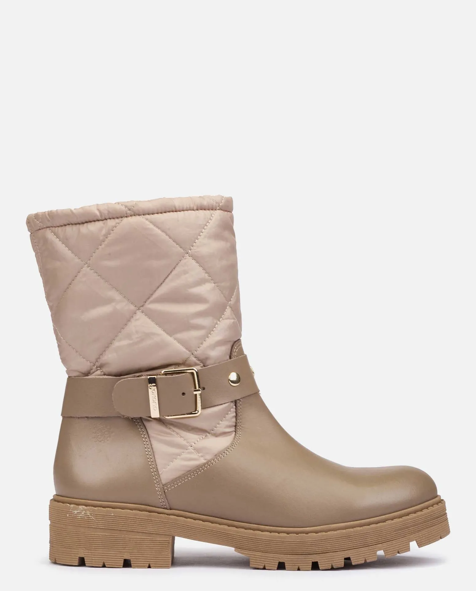 Flat Ankle Boot BERNA-003 Beige