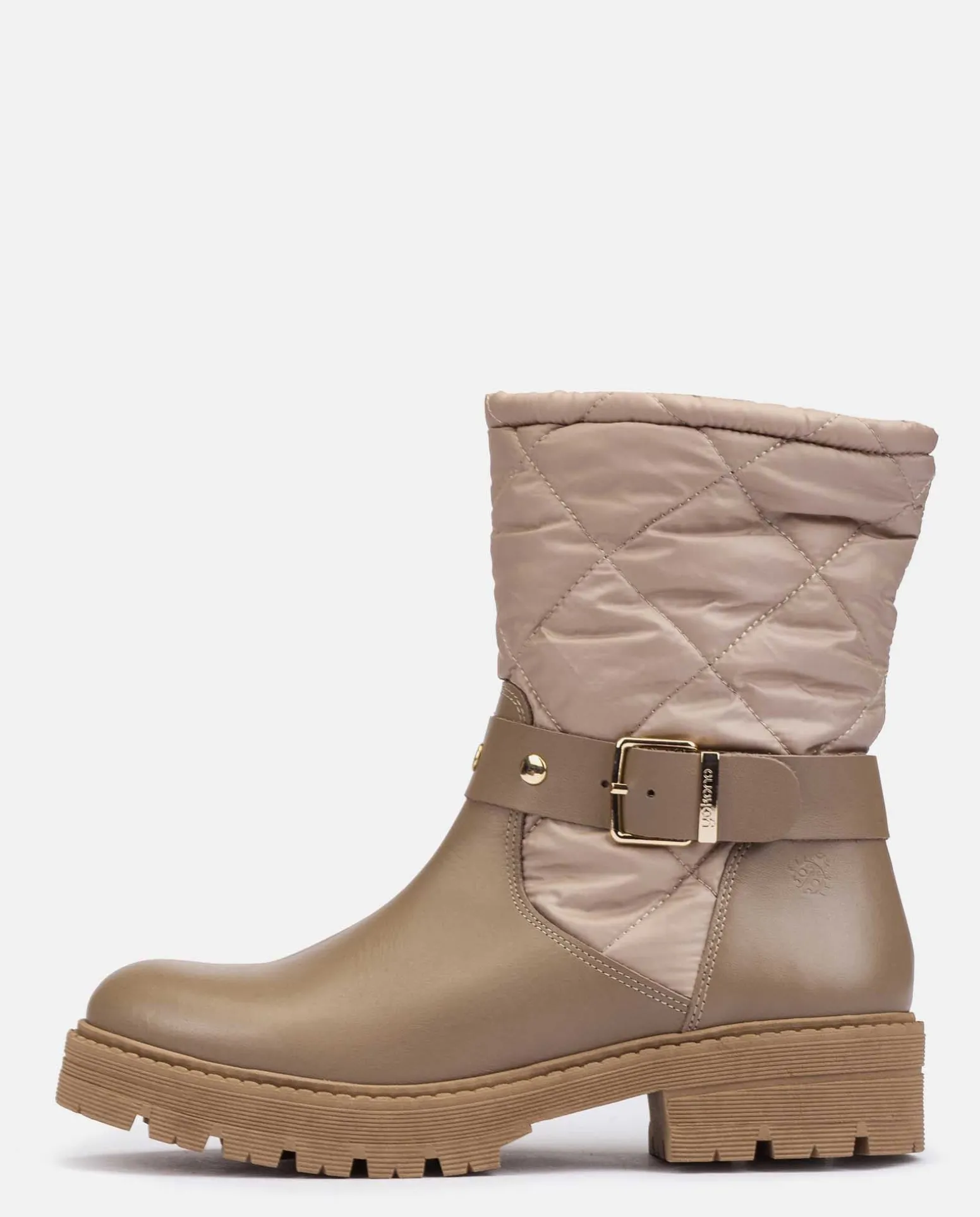 Flat Ankle Boot BERNA-003 Beige