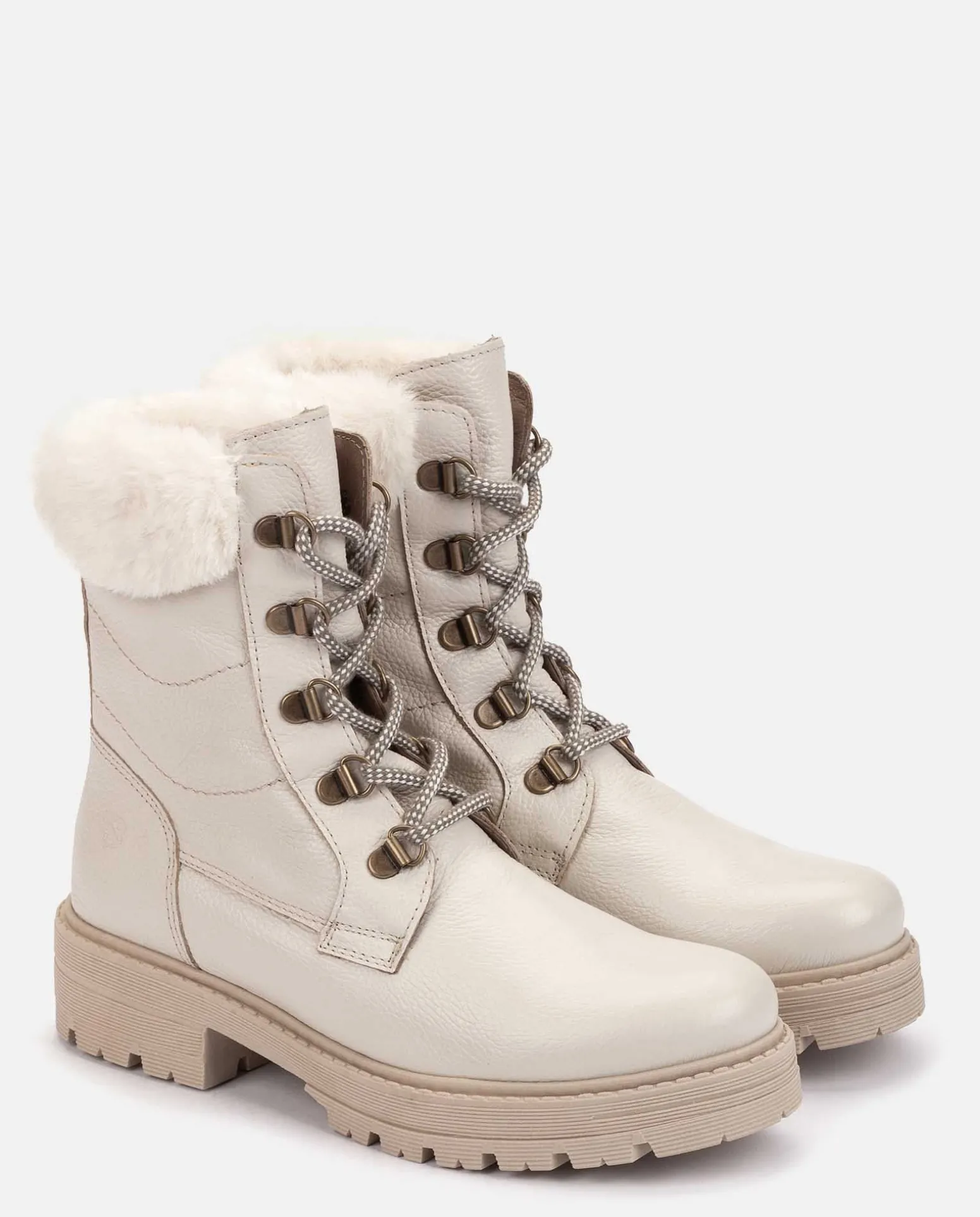 Flat Ankle Boot BERNA-001 Beige