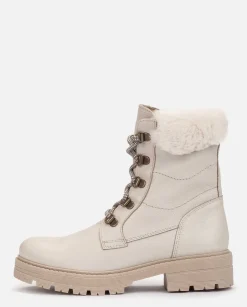 Flat Ankle Boot BERNA-001 Beige