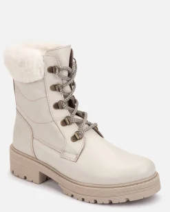 Flat Ankle Boot BERNA-001 Beige