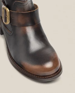 Flat Ankle Boot MONS-006 Brown
