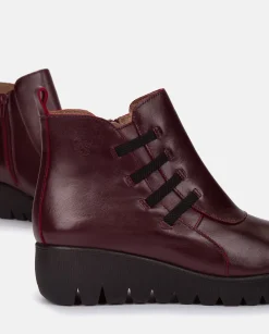 Flat Bootie ATENAS-033 Burgundy