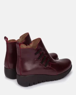 Flat Bootie ATENAS-033 Burgundy