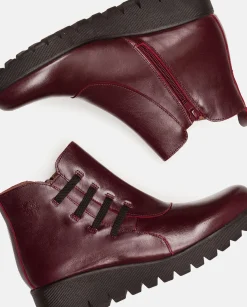 Flat Bootie ATENAS-033 Burgundy
