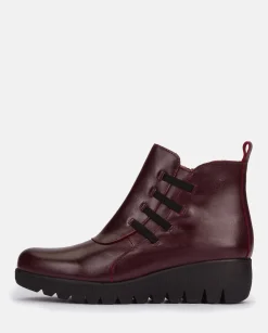 Flat Bootie ATENAS-033 Burgundy