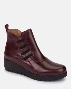 Flat Bootie ATENAS-033 Burgundy