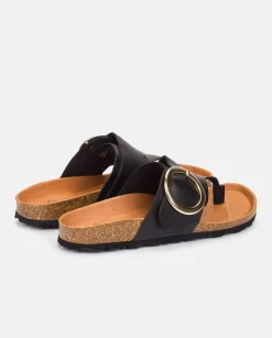 Flat Sandal GRANADA-704 Black