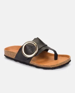 Flat Sandal GRANADA-704 Black