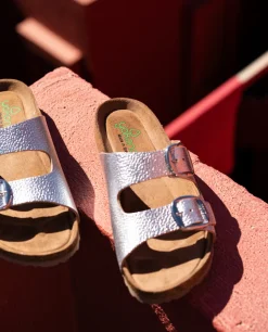 Flat Sandal GRANADA-700 Silver