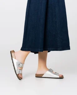 Flat Sandal GRANADA-700 Silver