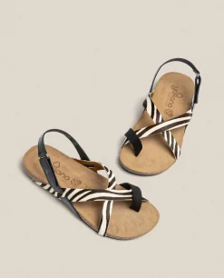 Flat Sandal IBIZA-718 Black