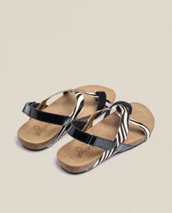 Flat Sandal IBIZA-718 Black