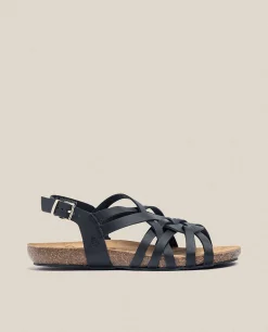 Flat Sandal IBIZA-175 Black