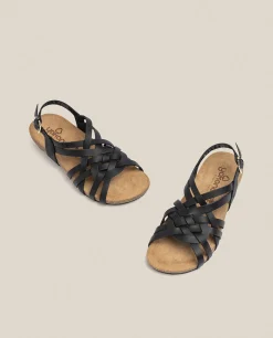 Flat Sandal IBIZA-175 Black