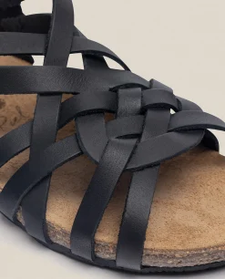 Flat Sandal IBIZA-175 Black