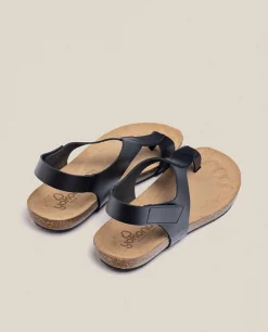 Flat Sandal IBIZA-174 Black