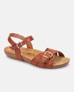 Flat Sandal IBIZA-185 Brown