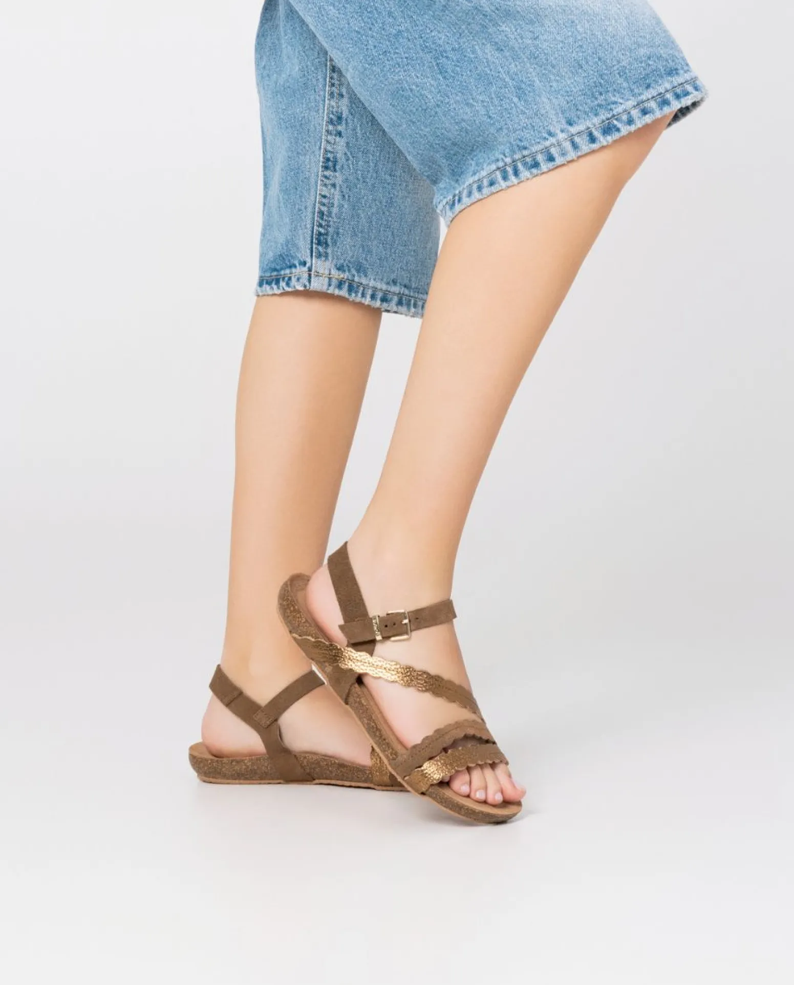 Flat Sandal IBIZA-176 Brown