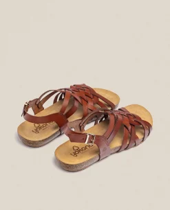 Flat Sandal IBIZA-175 Brown