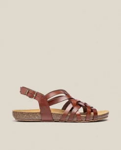 Flat Sandal IBIZA-175 Brown
