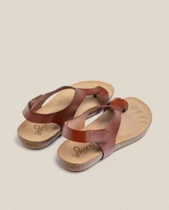 Flat Sandal IBIZA-174 Brown