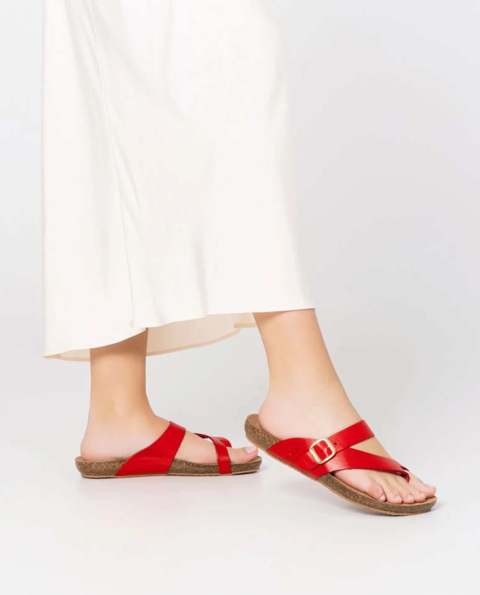 Flat Sandal IBIZA-013 Red