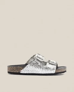 Flat Sandal Jerba 143 Silver