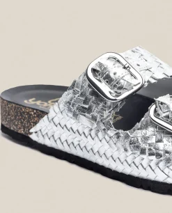 Flat Sandal Jerba 143 Silver