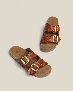 Flat Sandal JERBA-143 Brown