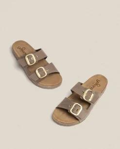 Flat Sandal JERBA-136 Brown