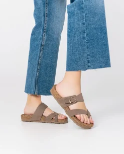 Flat Sandal JERBA-091 Brown