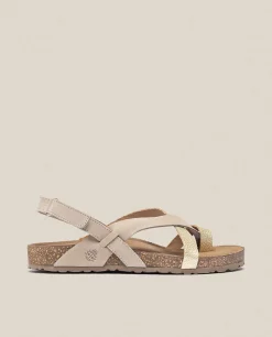 Flat Sandal JERBA-718 Gold