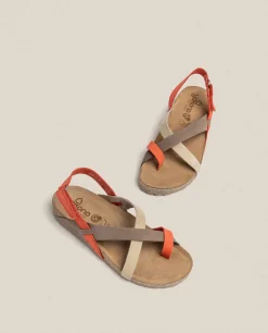 Flat Sandal JERBA-718 Red