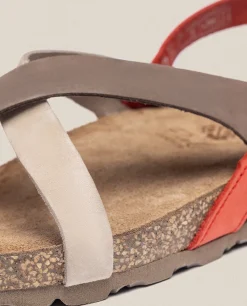 Flat Sandal JERBA-718 Red