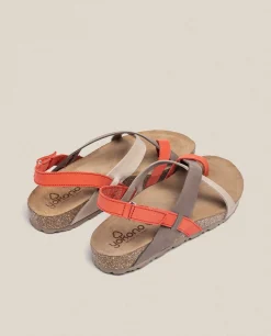 Flat Sandal JERBA-718 Red