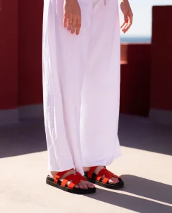 Flat Sandal MORENA-125 Red