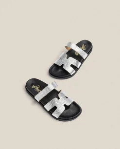 Flat Sandal MORENA-125 Silver