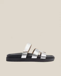 Flat Sandal MORENA-125 Silver