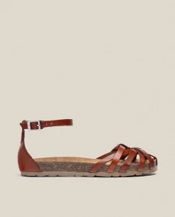 Flat Sandal Villa 011 Brown
