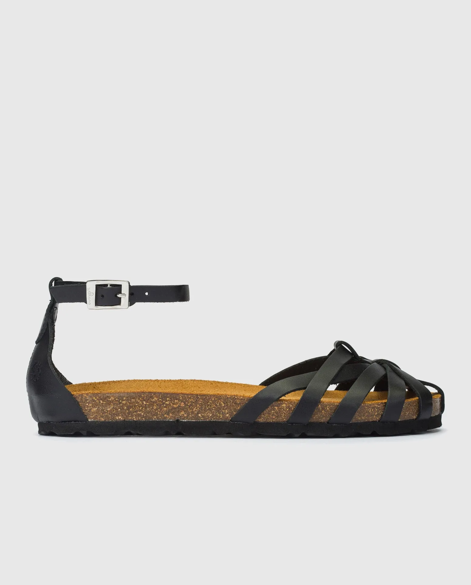 Flat Sandal VILLA-011 Black