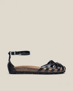 Flat Sandal VILLA-011 Black