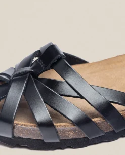 Flat Sandal VILLA-011 Black