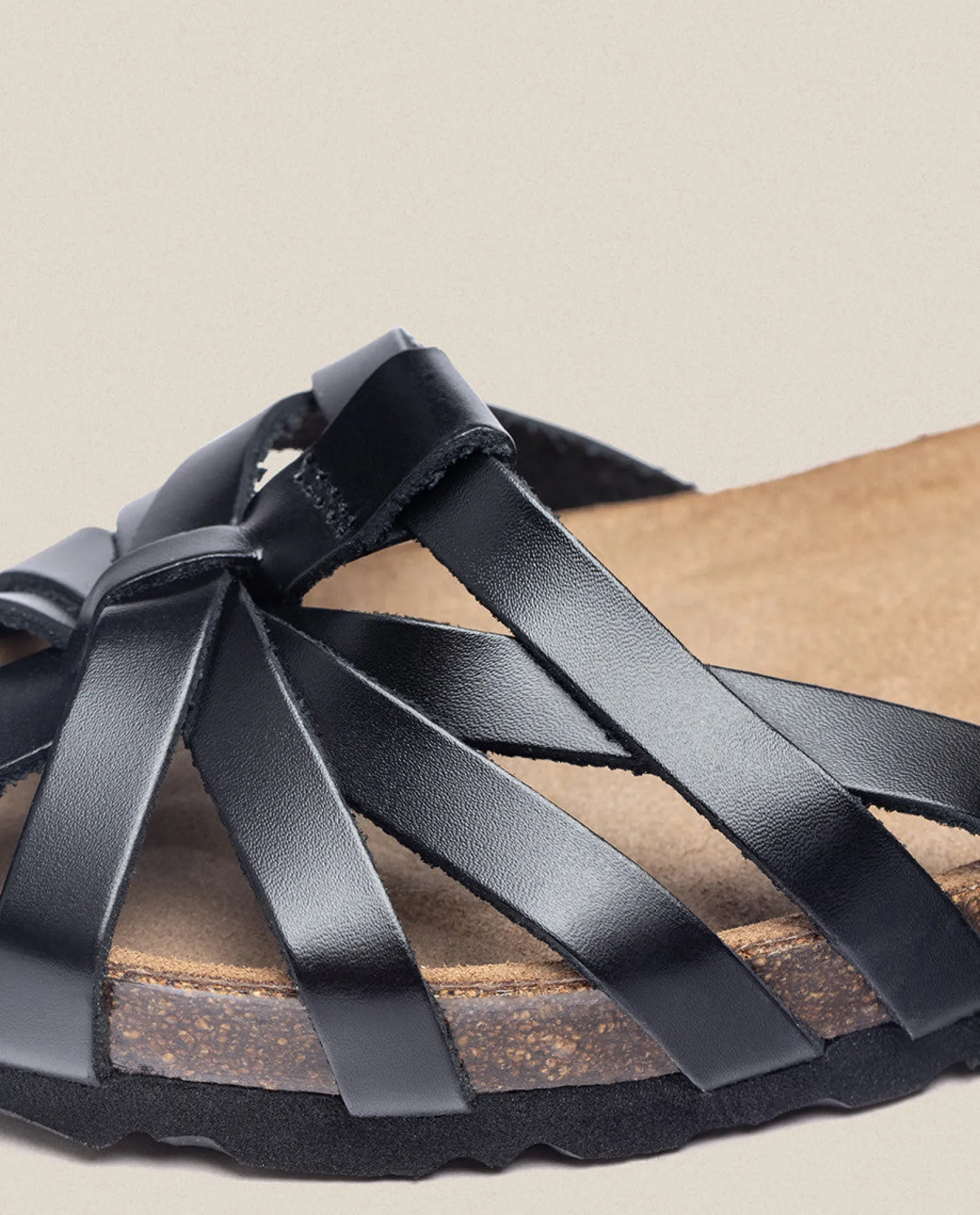 Flat Sandal VILLA-011 Black