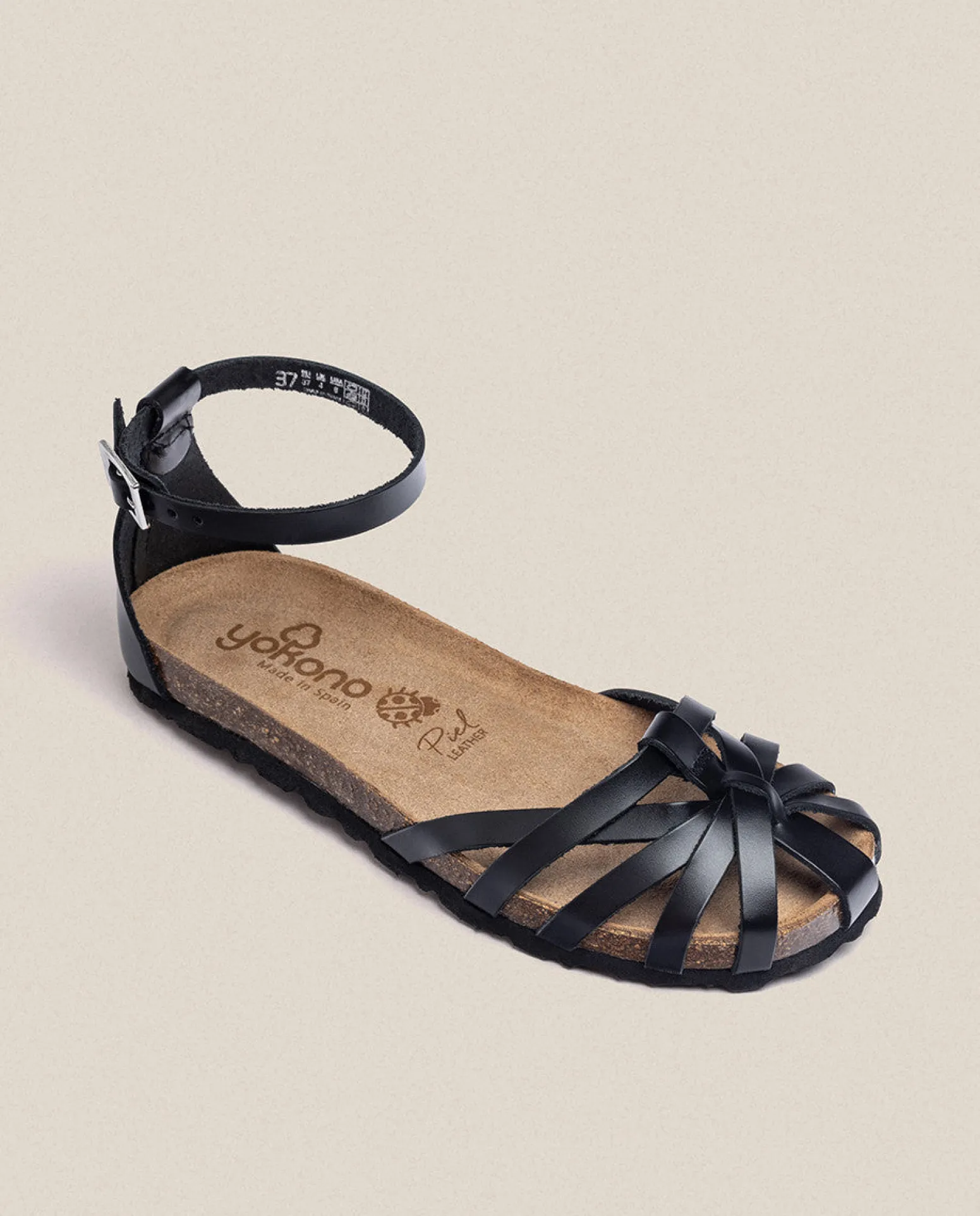 Flat Sandal VILLA-011 Black