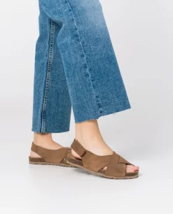Flat Sandal VILLA-175 Brown