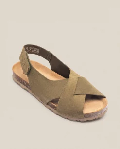 Flat Sandal VILLA-175 Green