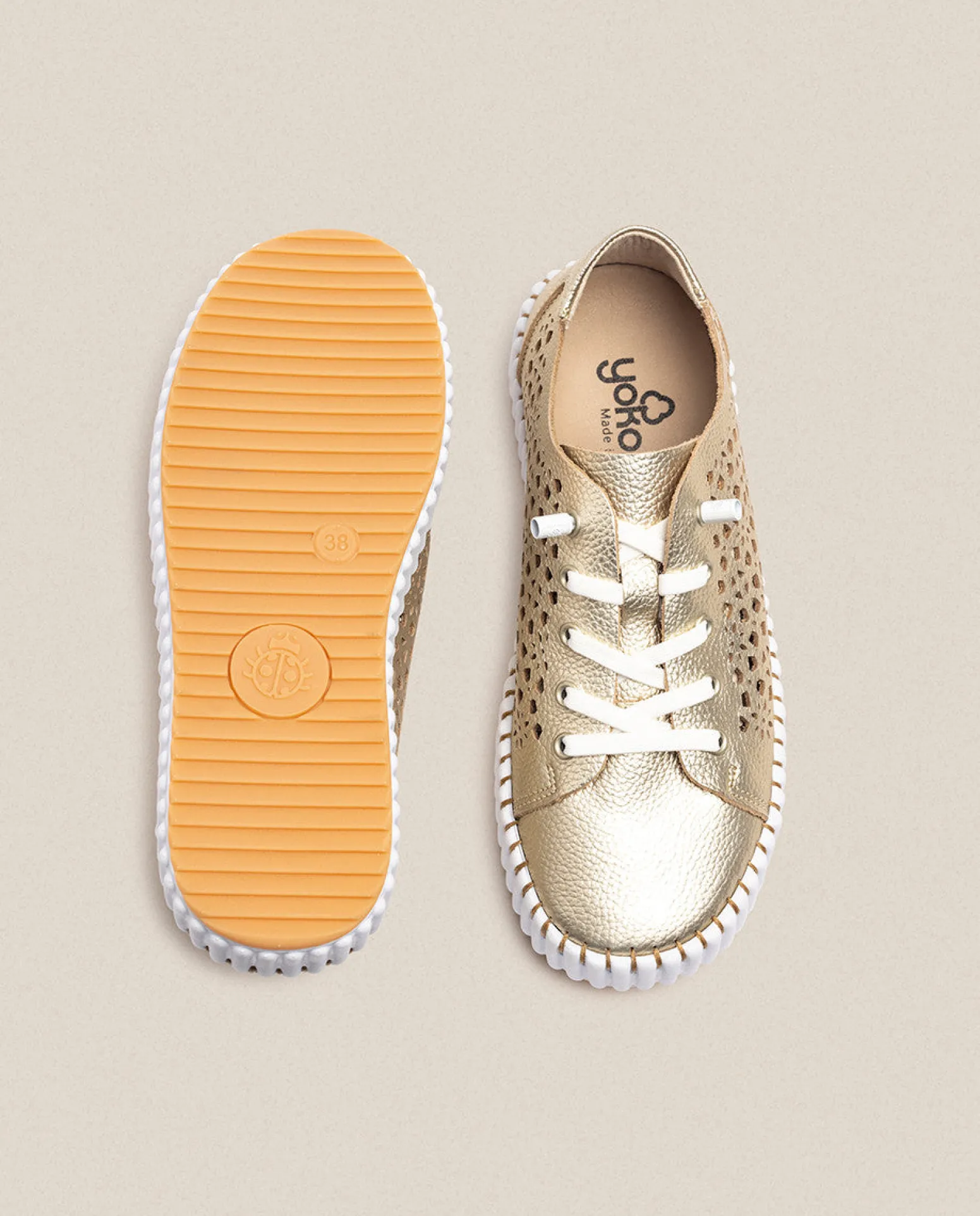 Flat Shoe SINTRA-002 Gold