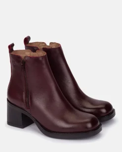 Heeled Ankle Boot LANDAS-002 Burgundy